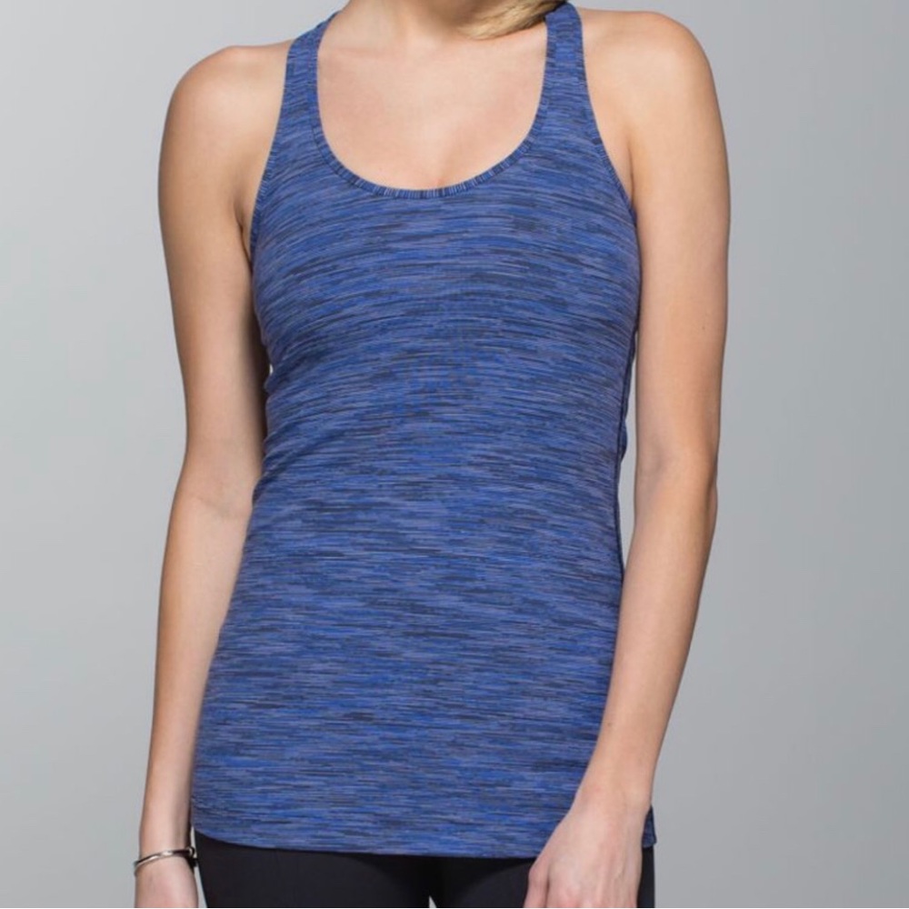 Lululemon Cool Racerback Wee Are From Space Cadet Blue. Size 4